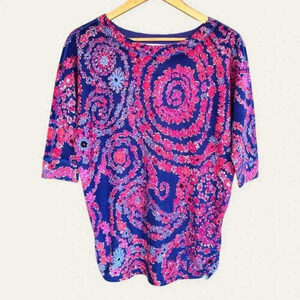 Lilly Pulitzer Women's Merino Wool Camille Sweater Top Floral Suze Small